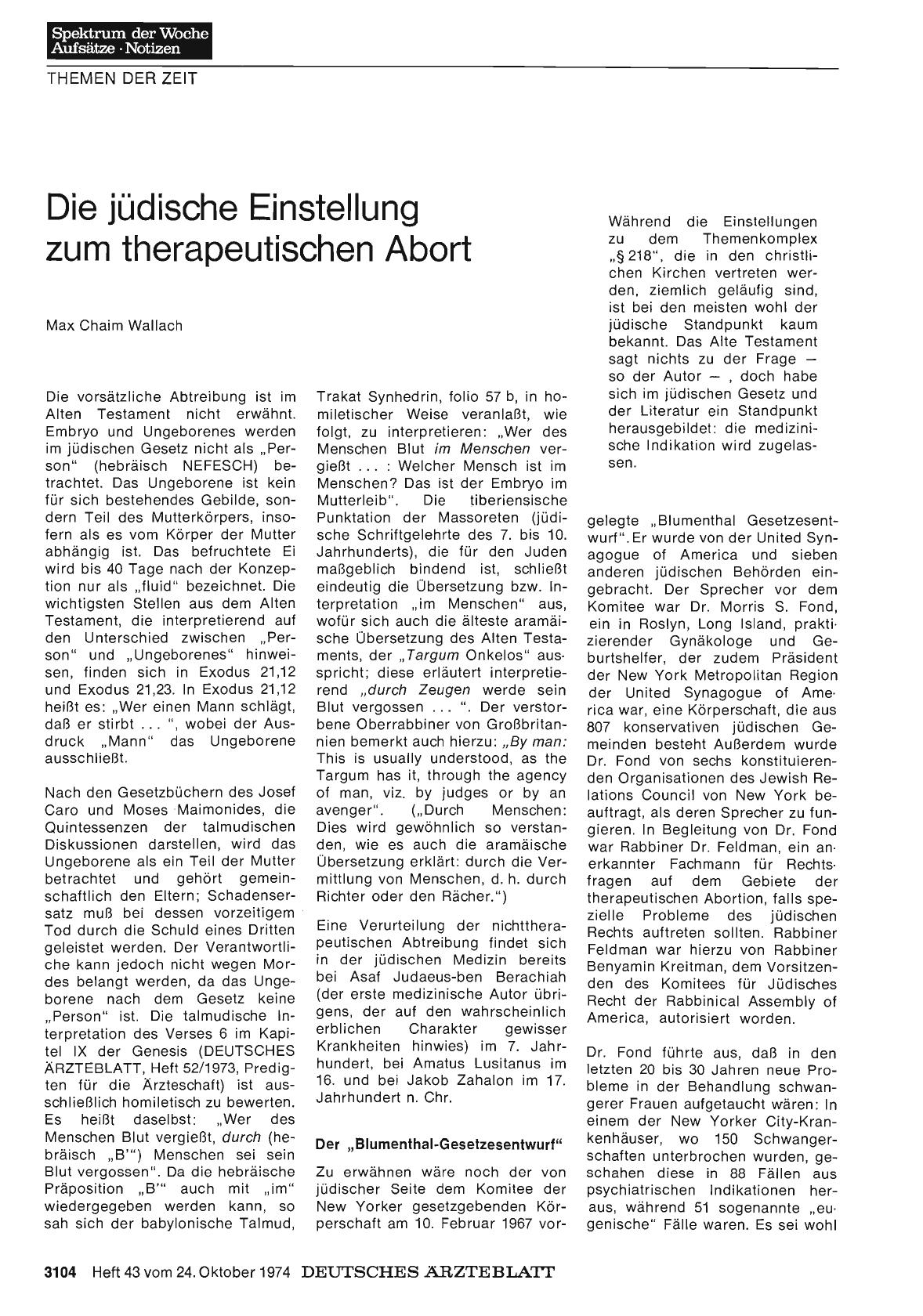 Vorschauseite 1: Die jüdische Einstellung zum therapeutischen Abort