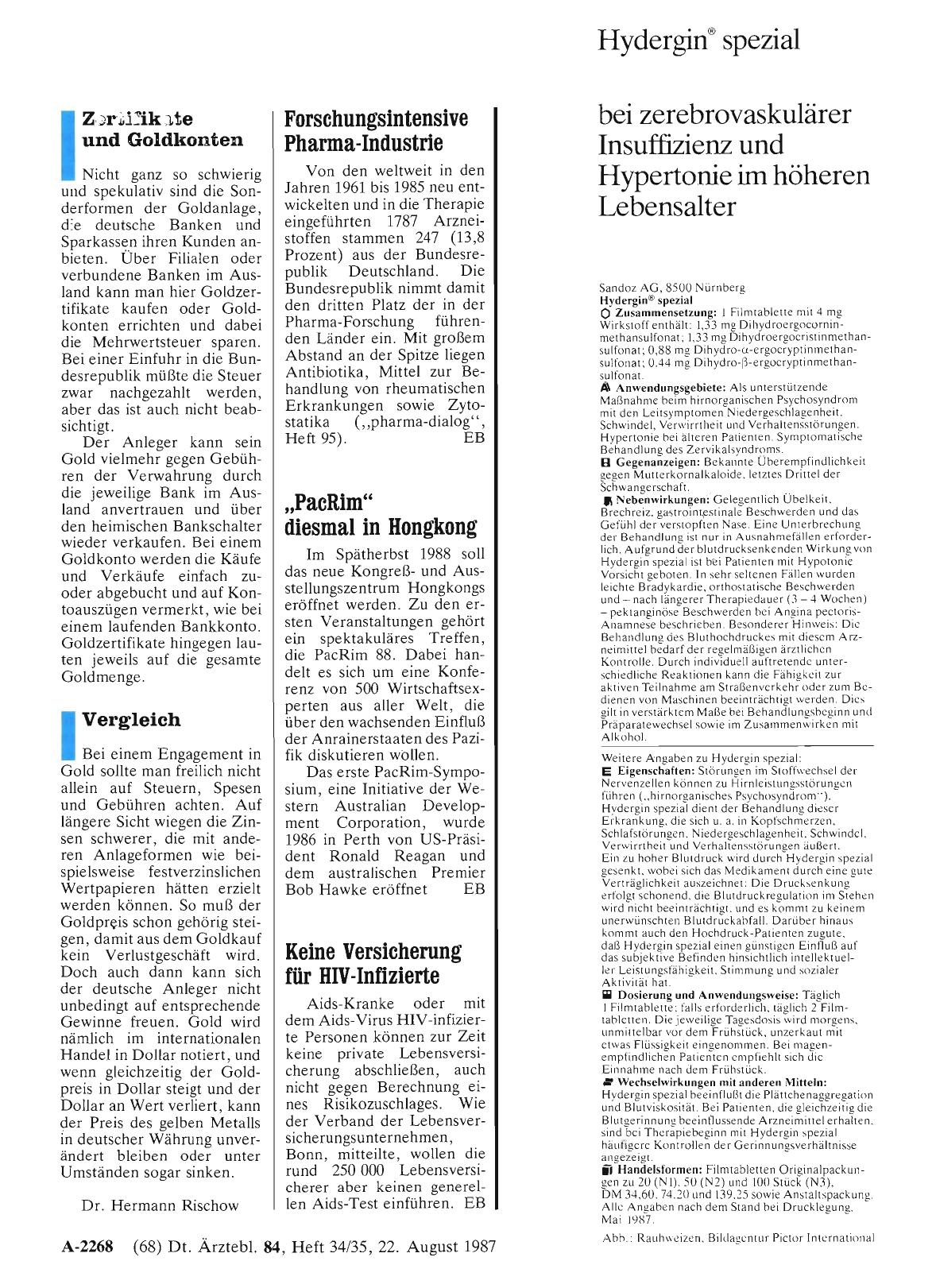 Vorschauseite 1: „PacRim“ diesmal in Hongkong