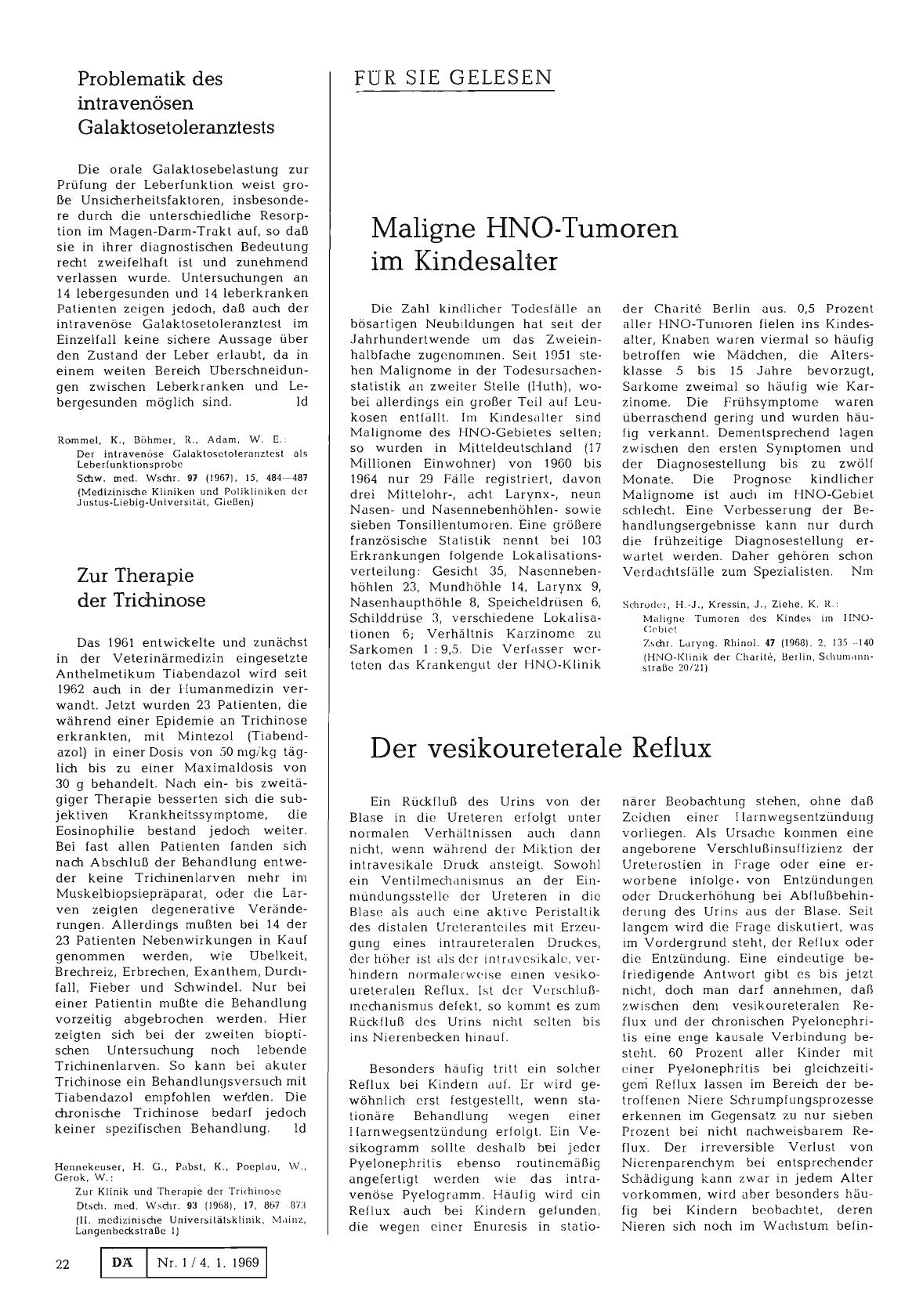 Vorschauseite 1: Der vesikoureterale Reflux