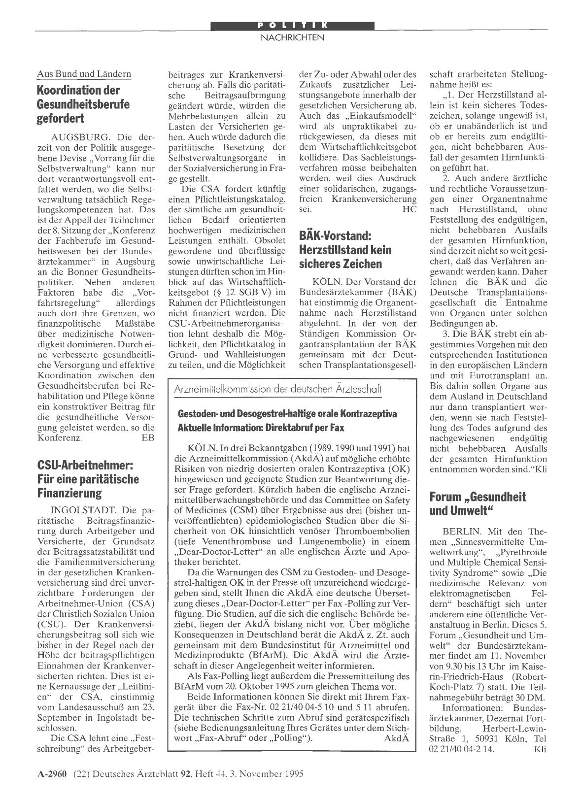 Vorschauseite 1: BÄK-Vorstand: Herzstillstand kein sicheres Zeichen