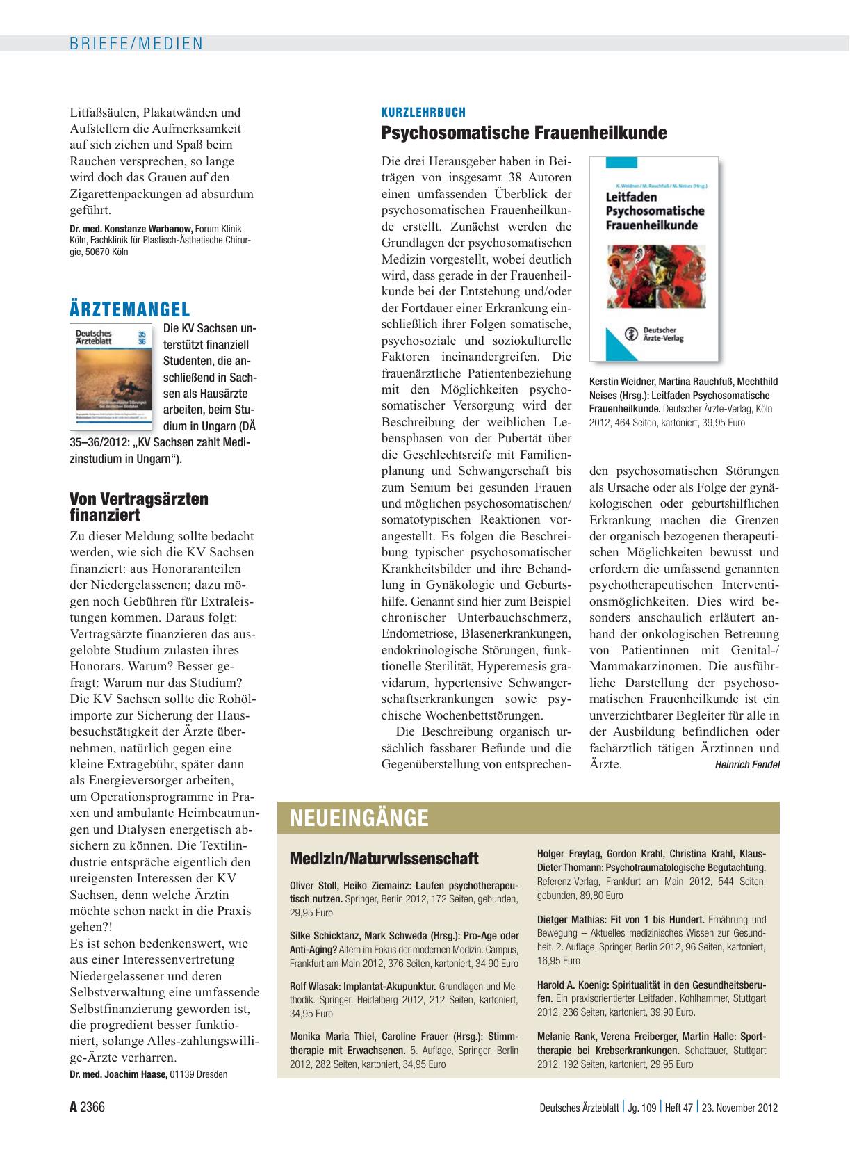 Vorschauseite 1: Neueingänge