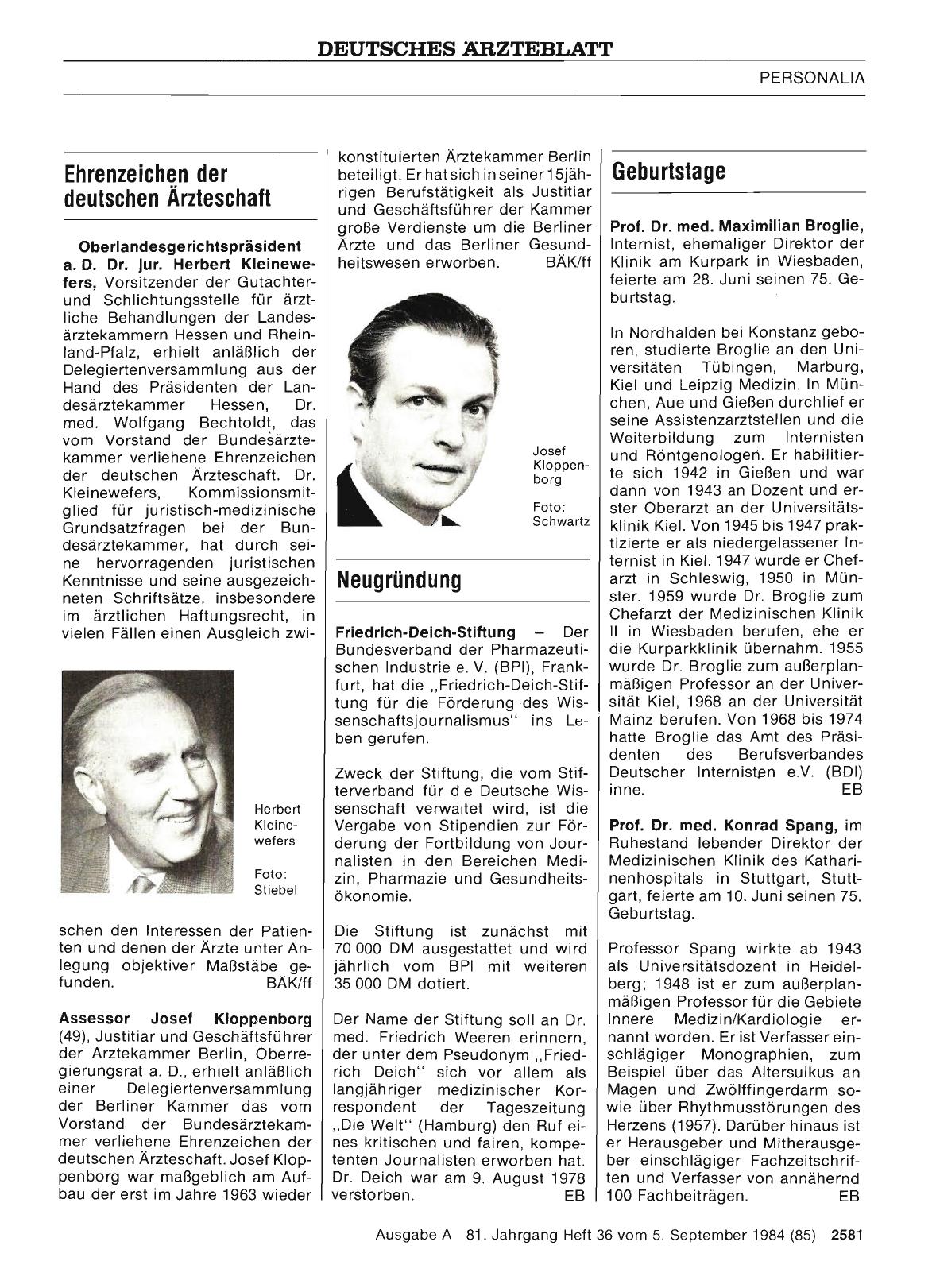 Vorschauseite 1: Geburtstage
