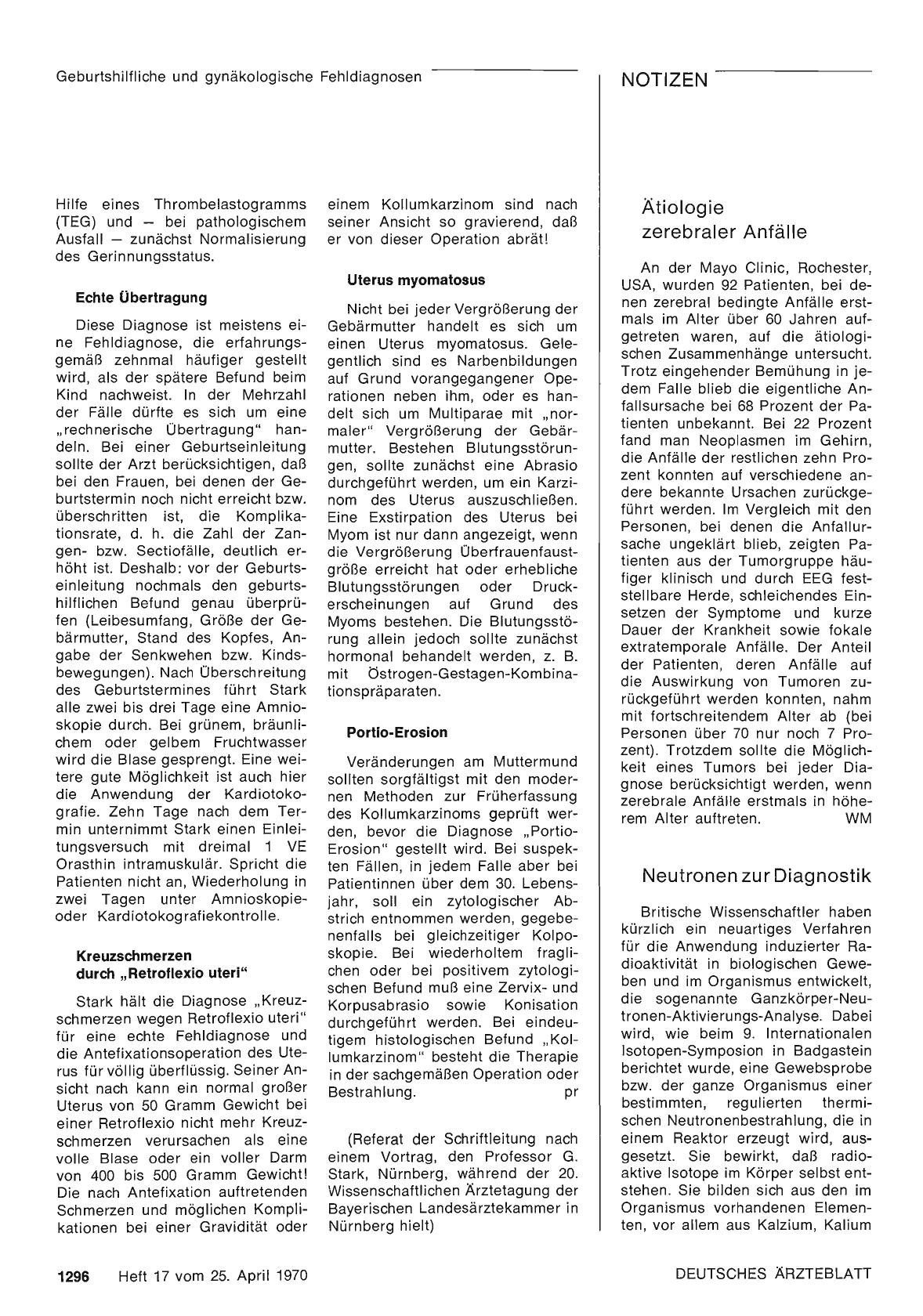 Vorschauseite 1: Ätiologie zerebraler Anfälle
