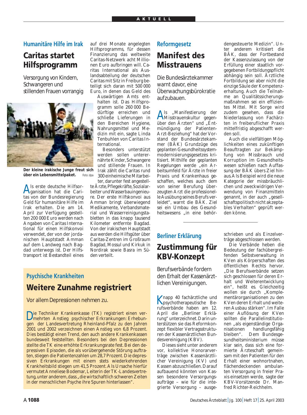 Vorschauseite 1: Reformgesetz: Manifest des Misstrauens