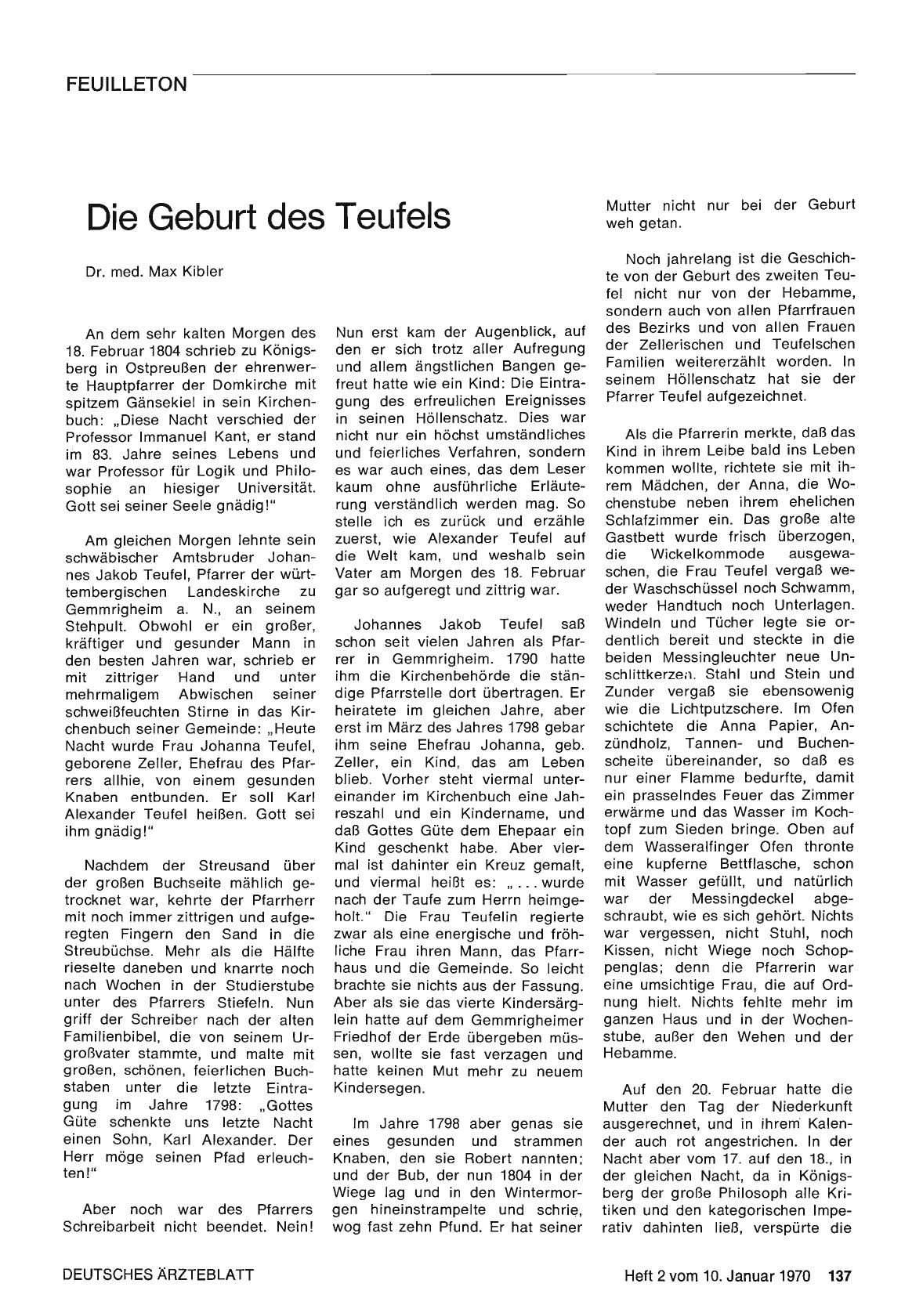 Vorschauseite 1: Die Geburt des Teufels