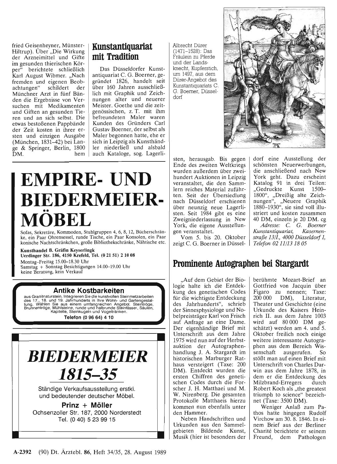 Vorschauseite 1: Kunstantiquariat mit Tradition