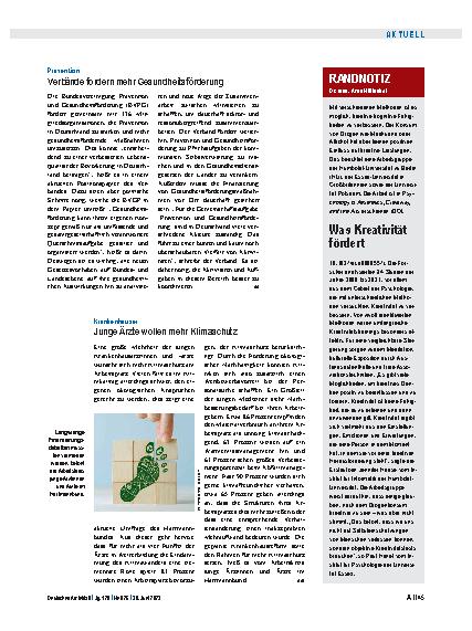 Vorschauseite 1: Krankenhäuser: Junge Ärzte wollen mehr Klimaschutz