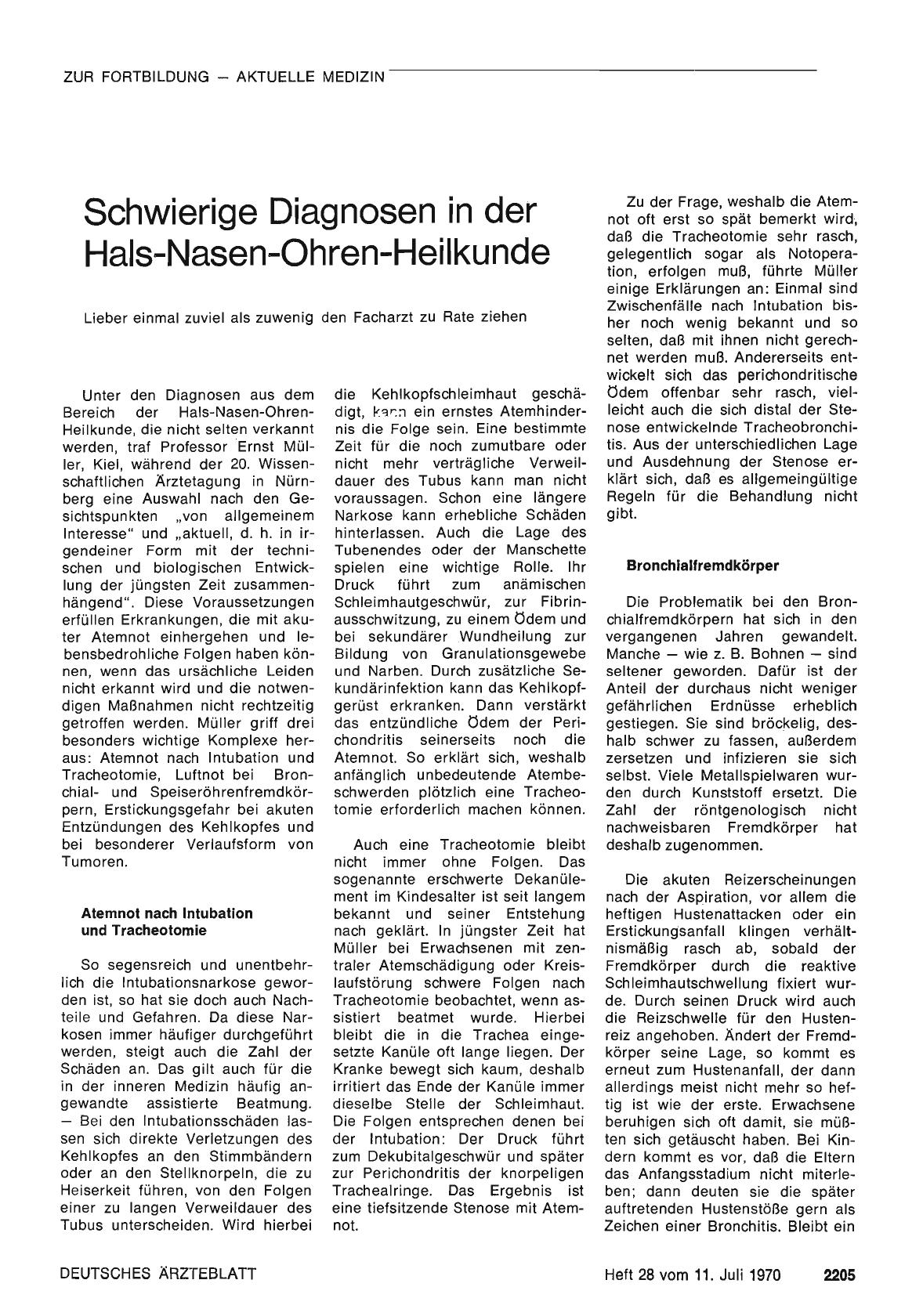 Vorschauseite 1: Schwierige Diagnosen in der Hals-Nasen-Ohren-Heilkunde