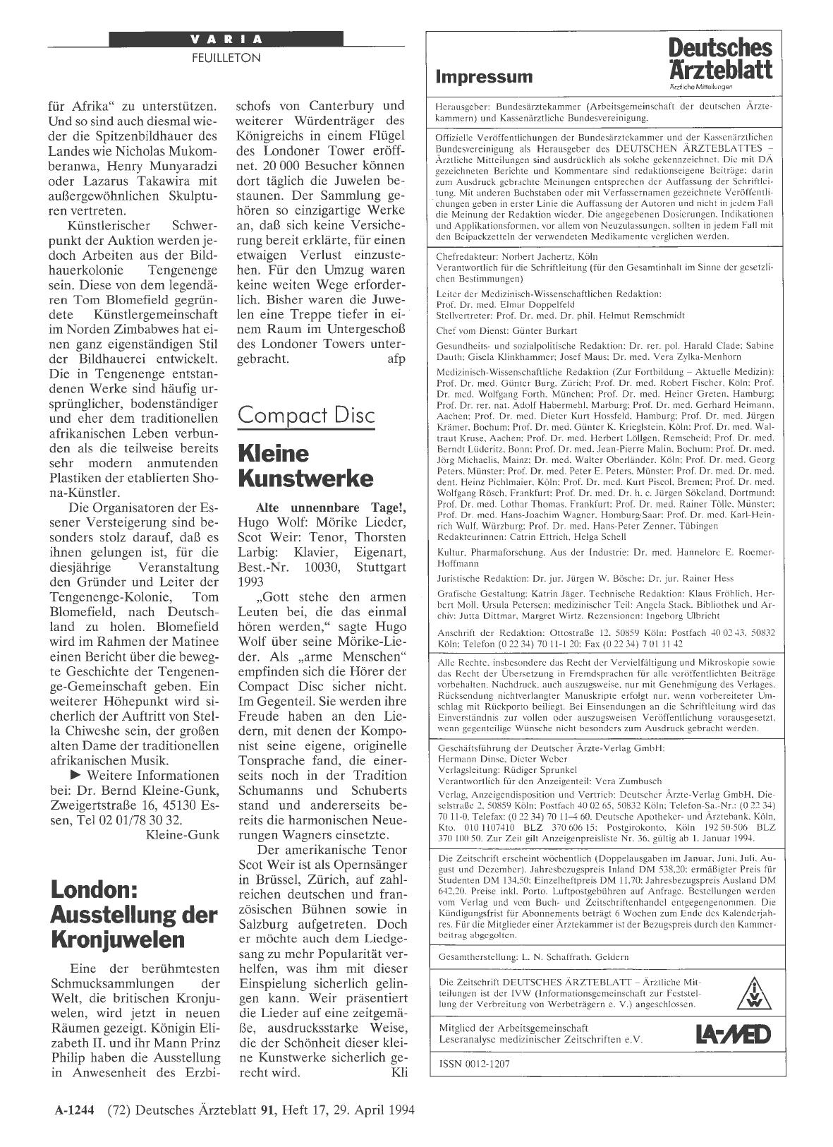 Vorschauseite 1: London: Ausstellung der Kronjuwelen
