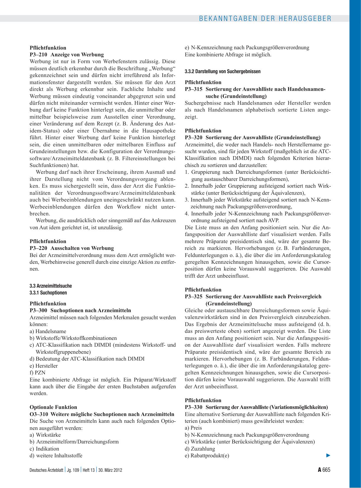 Vorschauseite 5: Anforderungskatalog nach § 73 Abs. 8 SGB V für Verordnungssoftware/Arzneimitteldatenbanken Anlage 23 zu § 29 Bundesmantelvertrag – Ärzte bzw. § 15 Bundesmantelvertrag – Ärzte/Ersa…