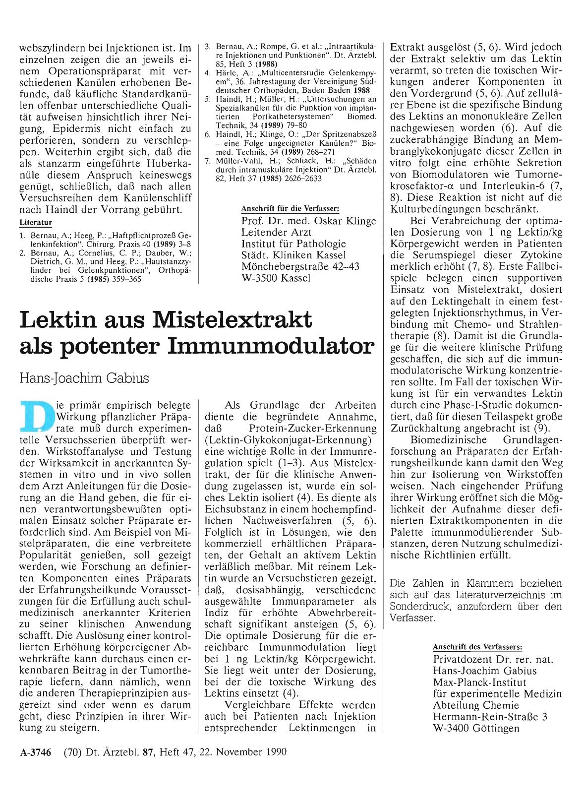 Vorschauseite 1: Lektin aus Mistelextrakt als potenter Immunmodulator