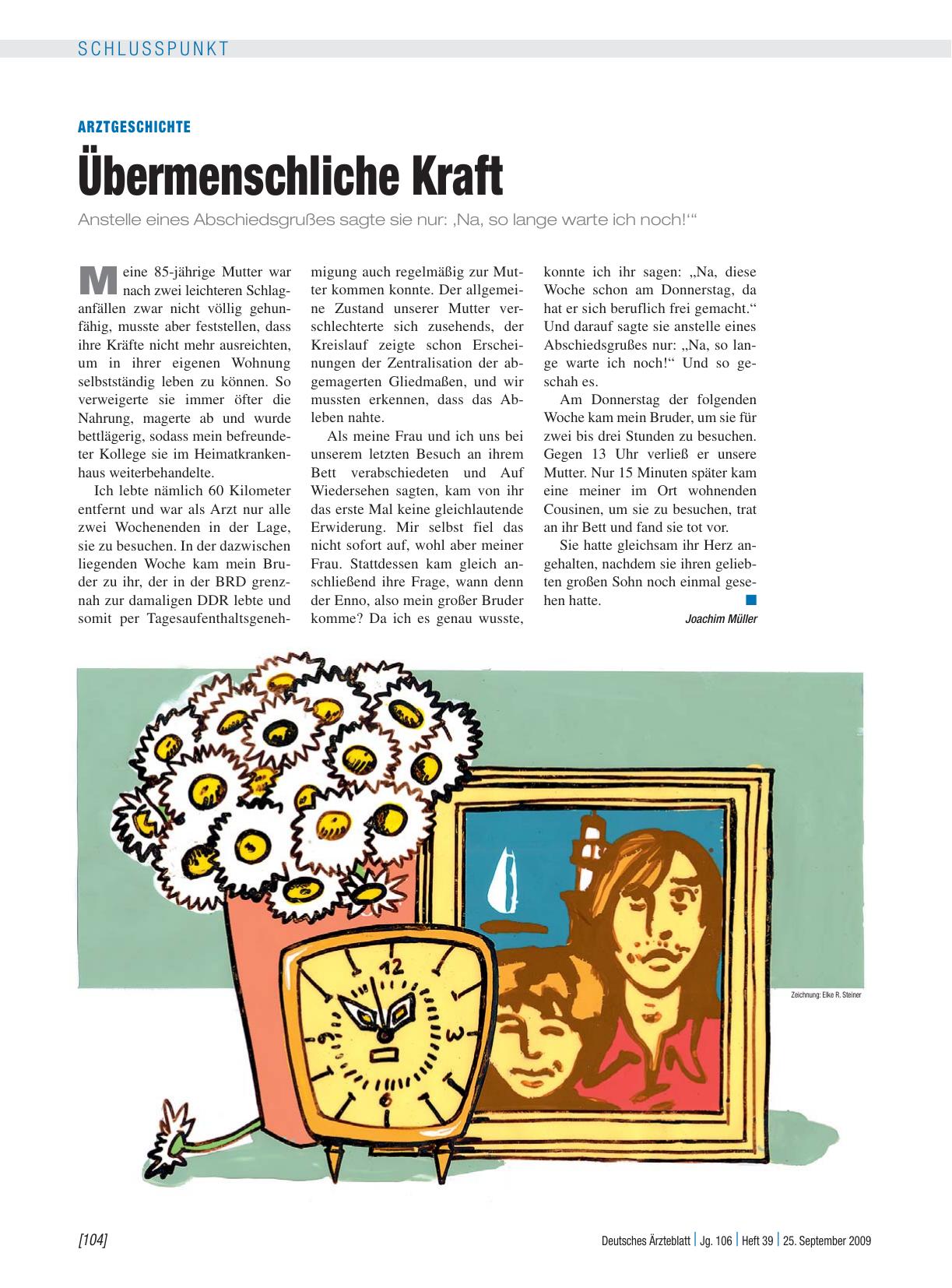 Vorschauseite 1: Arztgeschichte: Übermenschliche Kraft
