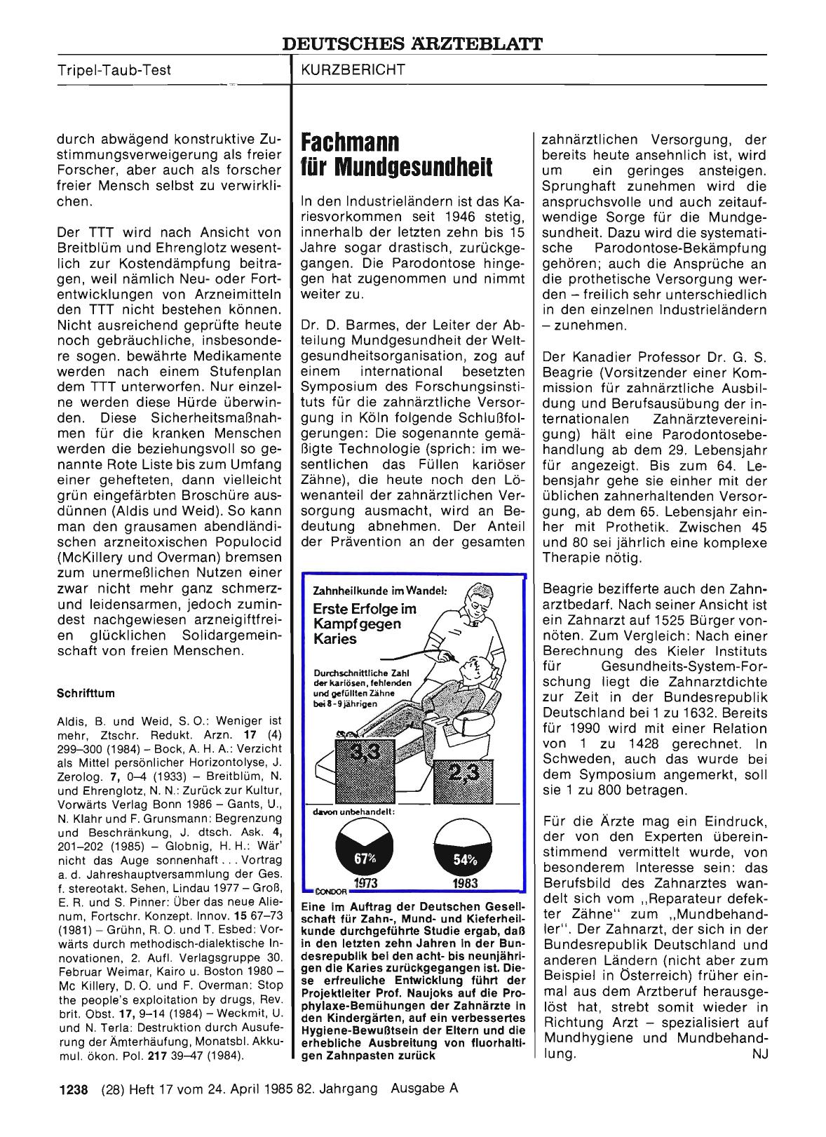 Vorschauseite 1: Fachmann für Mundgesundheit