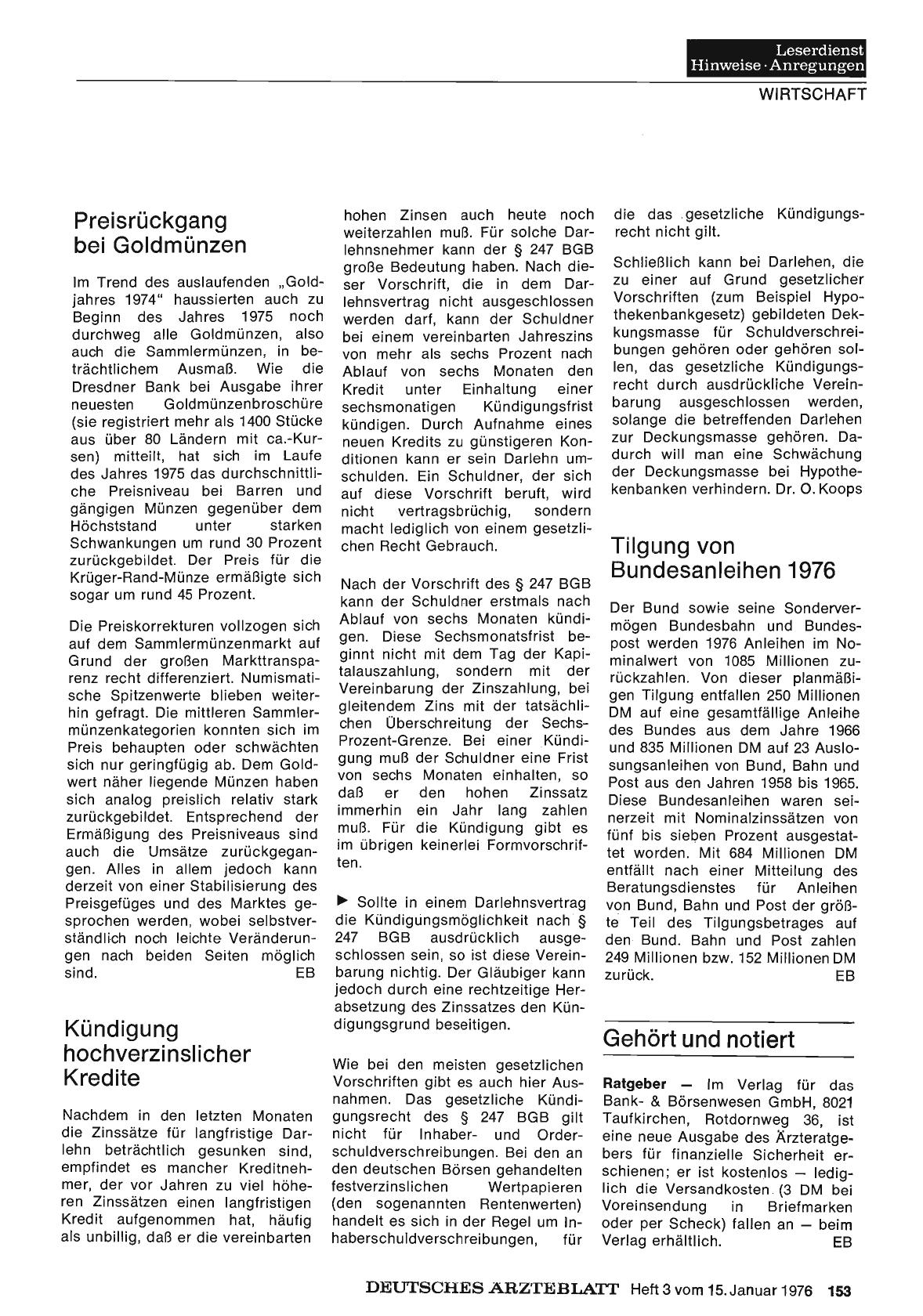 Vorschauseite 1: Gehört und notiert