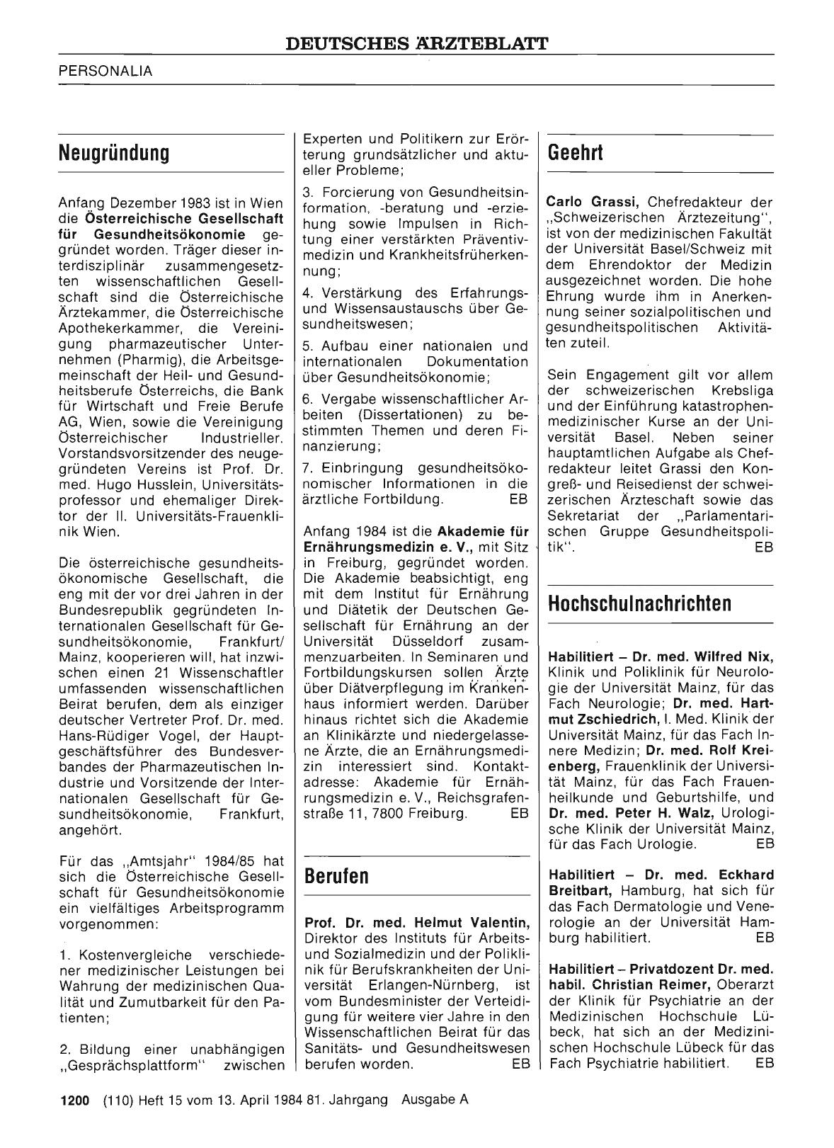 Vorschauseite 1: Geehrt