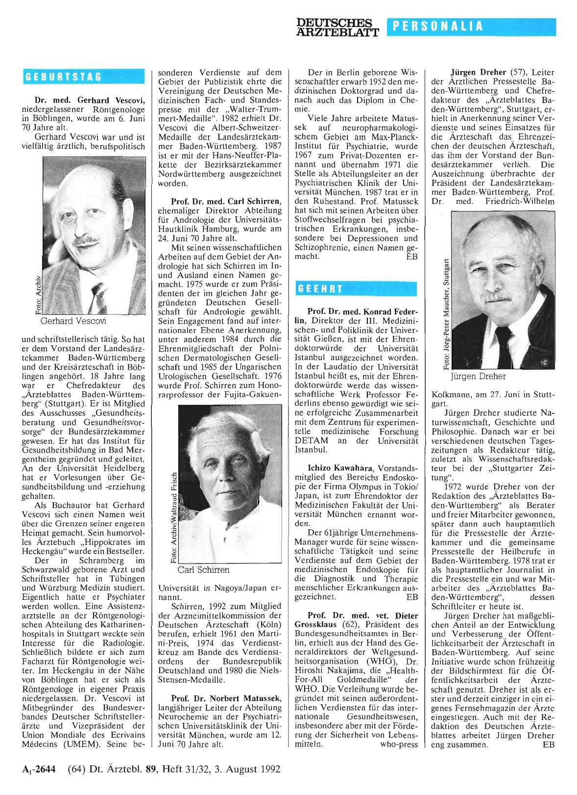 Vorschauseite 1: Geehrt
