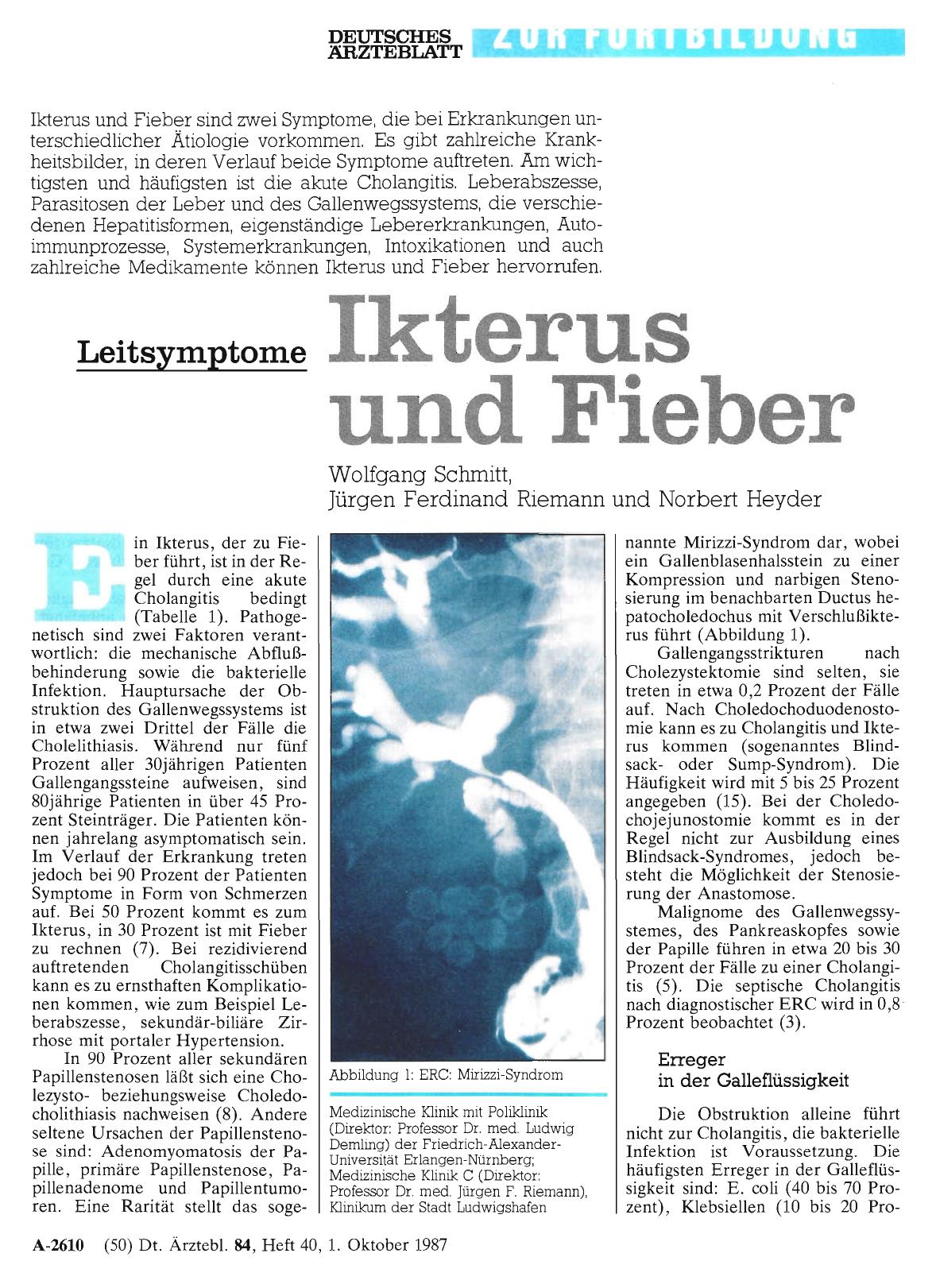 Vorschauseite 1: Leitsymptome: Ikterus und Fieber