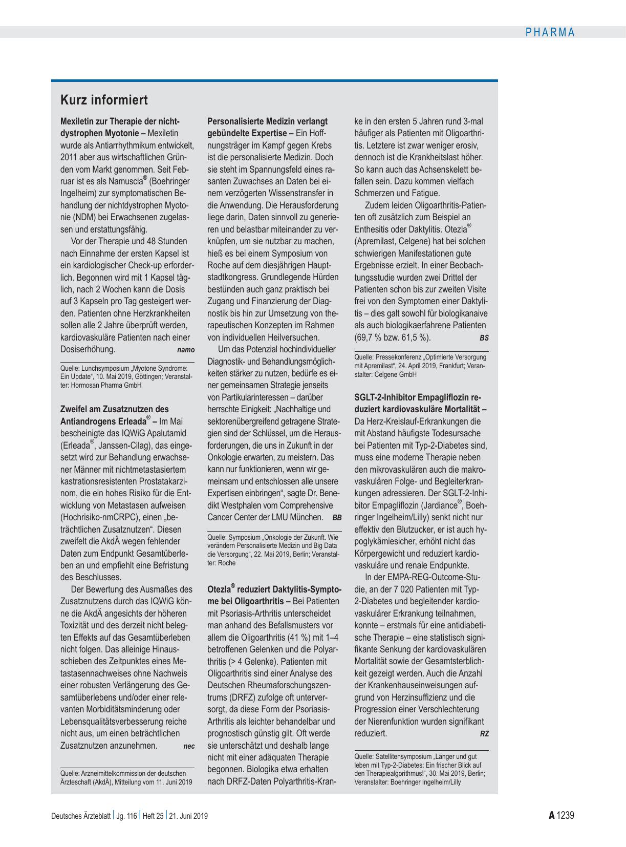 Vorschauseite 1: Kurz informiert