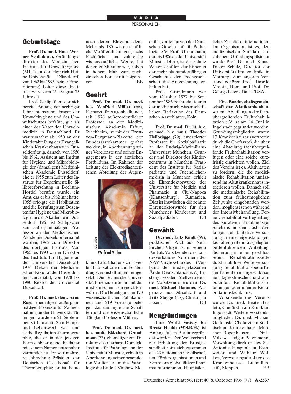 Vorschauseite 1: Geehrt