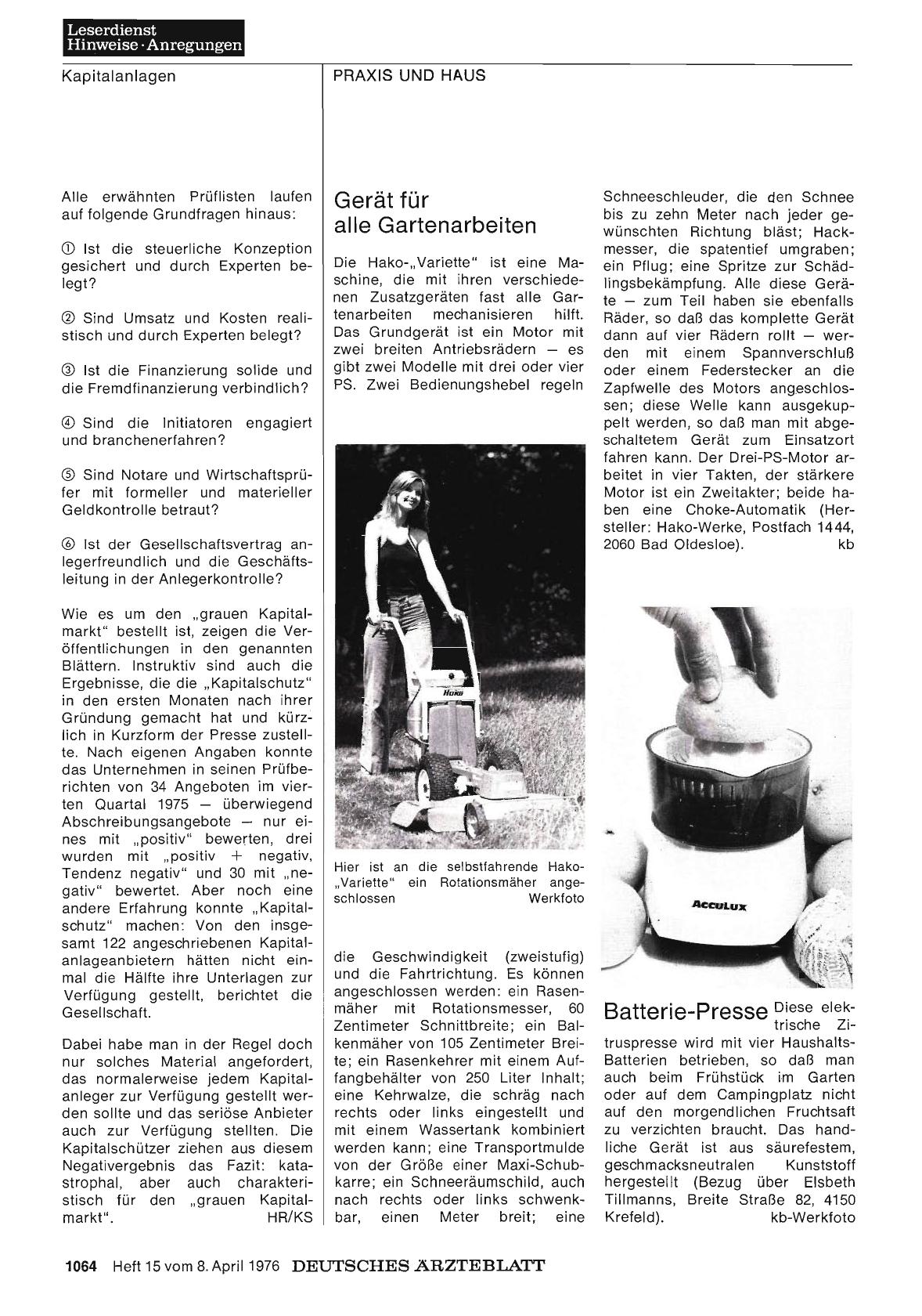 Vorschauseite 1: Gerät für alle Gartenarbeiten