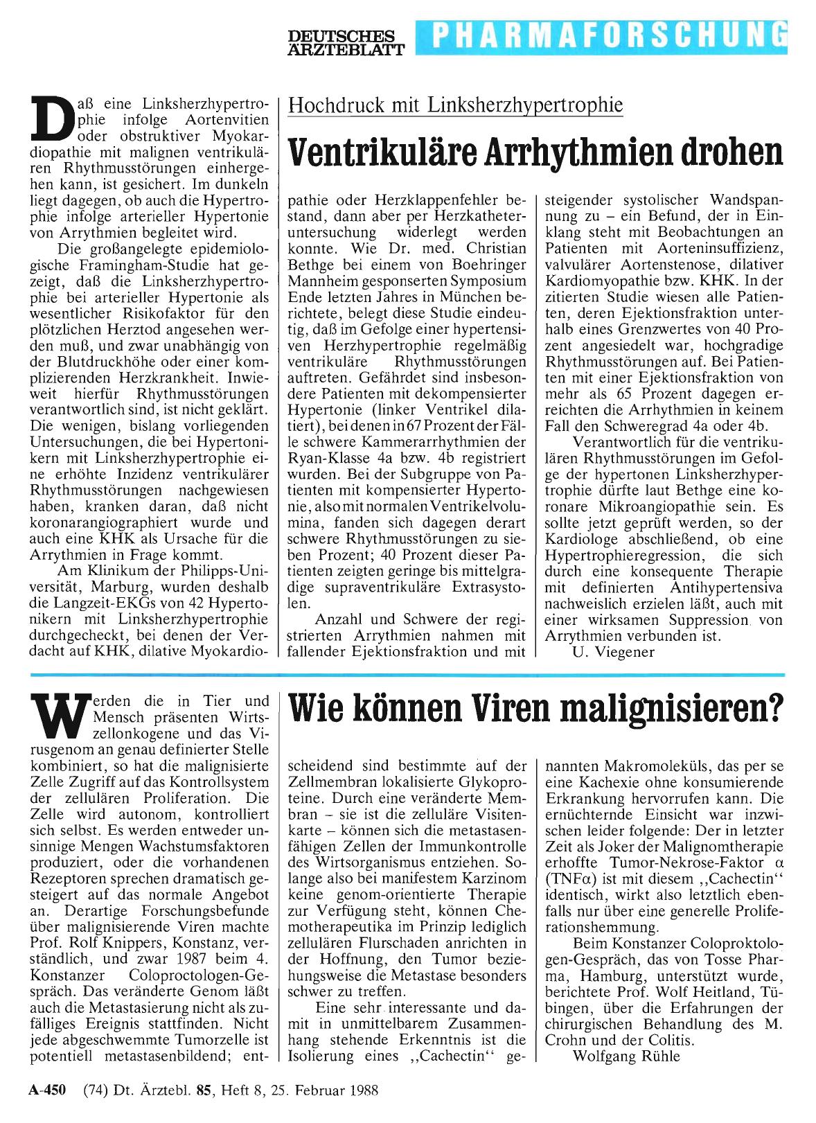 Vorschauseite 1: Hochdruck mit Linksherzhypertrophie: Ventrikuläre Arrhythmien drohen