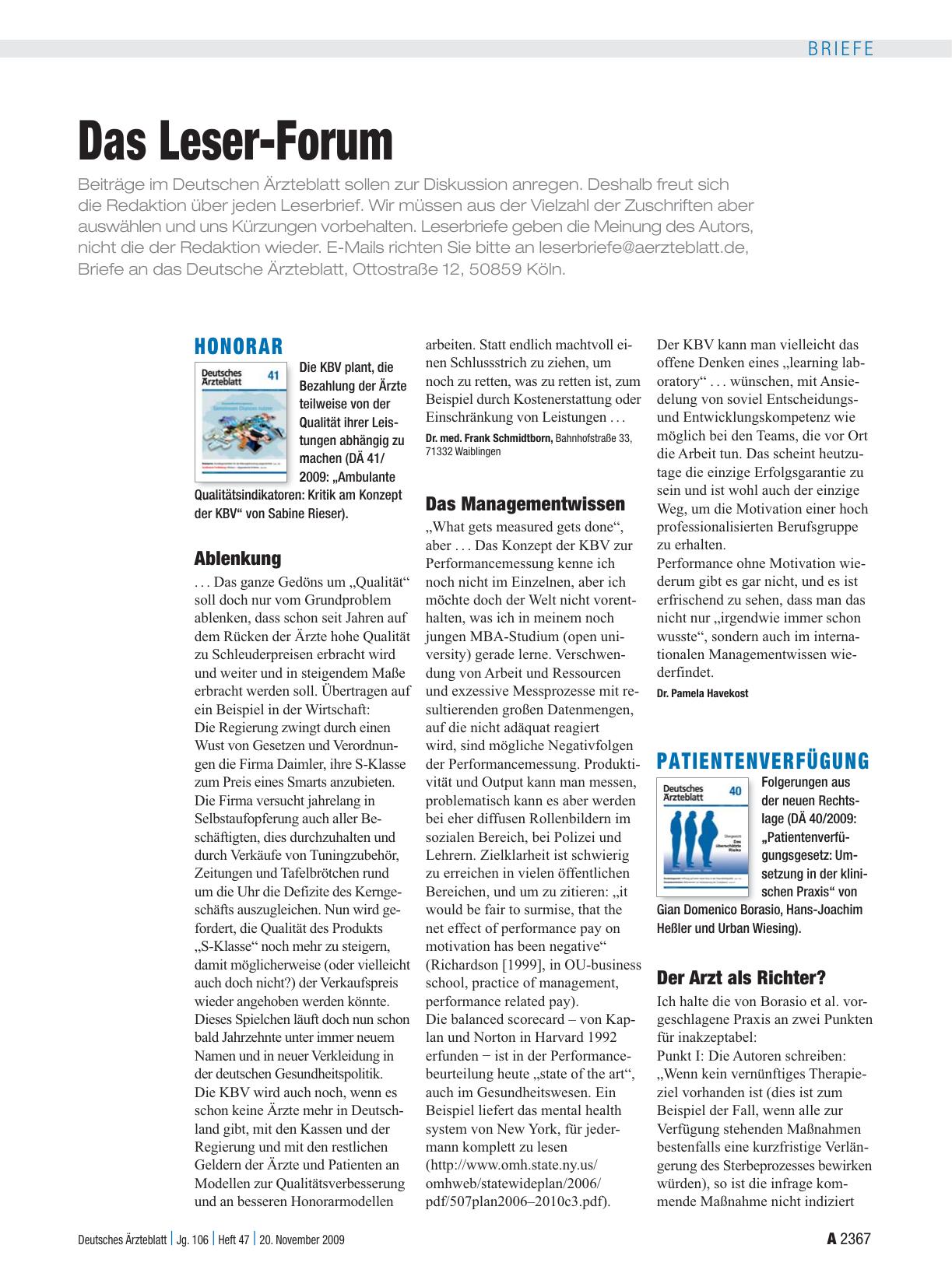 Vorschauseite 1: Patientenverfügung: Der Arzt als Richter?