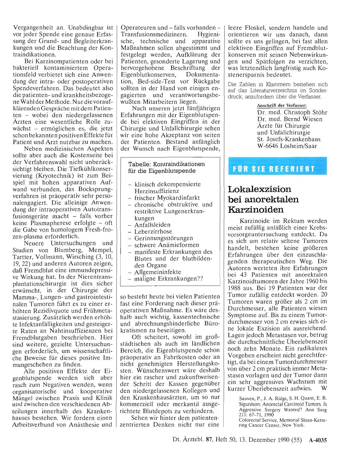Vorschauseite 1: Lokalexzision bei anorektalen Karzinoiden