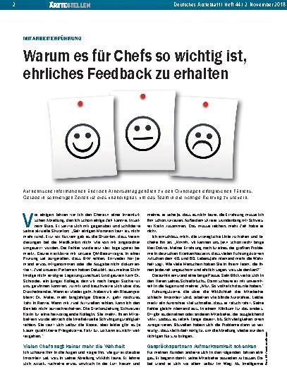 Vorschauseite 1: Mitarbeiterführung: Warum es für Chefs so wichtig ist, ehrliches Feedback zu erhalten