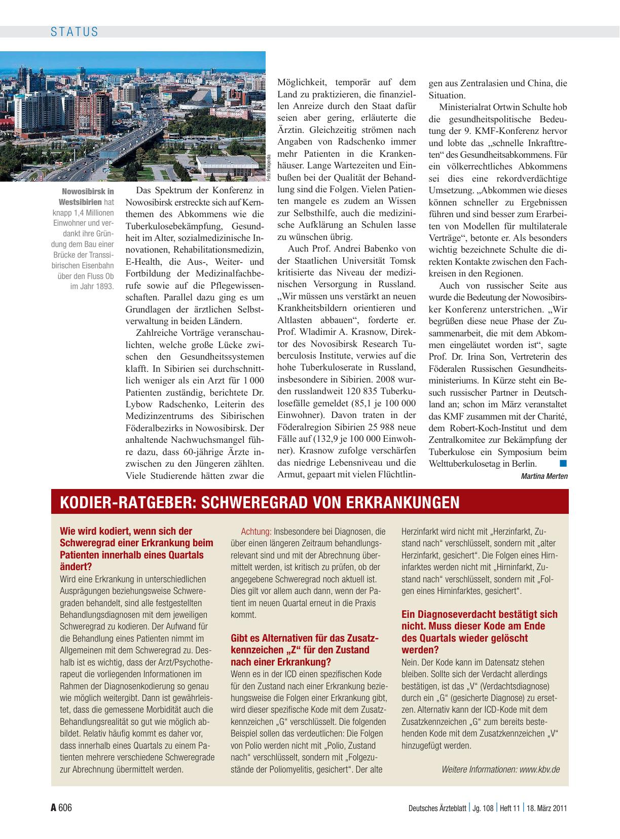 Vorschauseite 1: Schweregrad von Erkrankungen
