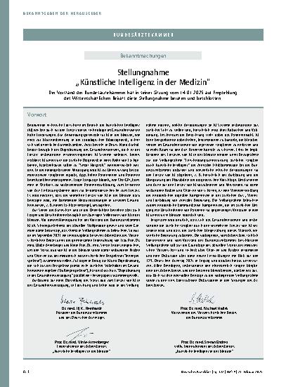 Vorschauseite 2: Digitalisierung: Künstliche Intelligenz in der Medizin