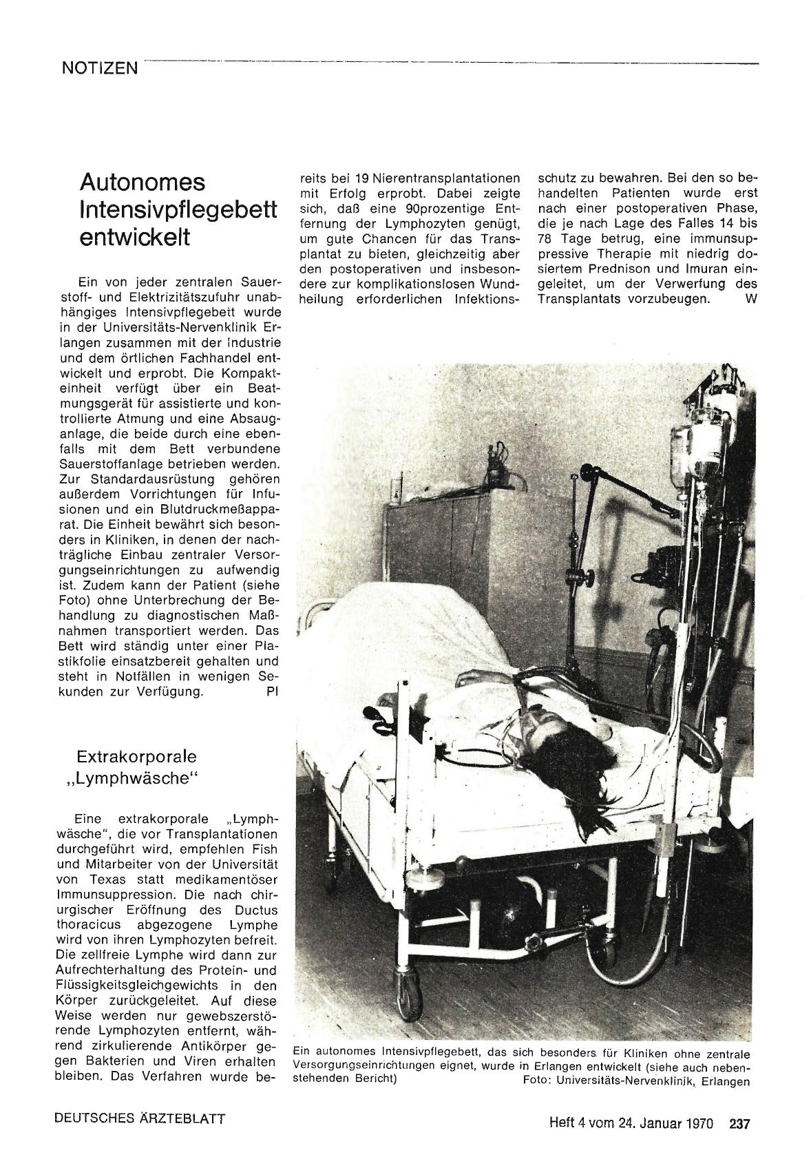 Vorschauseite 1: Autonomes Intensivpflegebett entwickelt