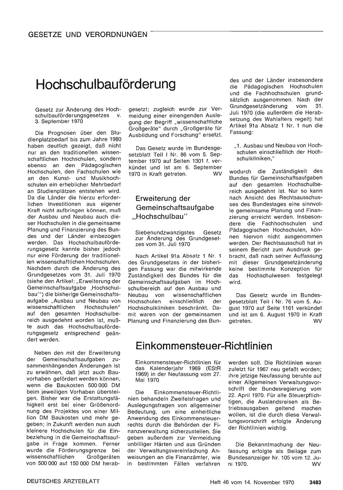 Vorschauseite 1: Erweiterung der Gemeinschaftsaufgabe „Hochschulbau"