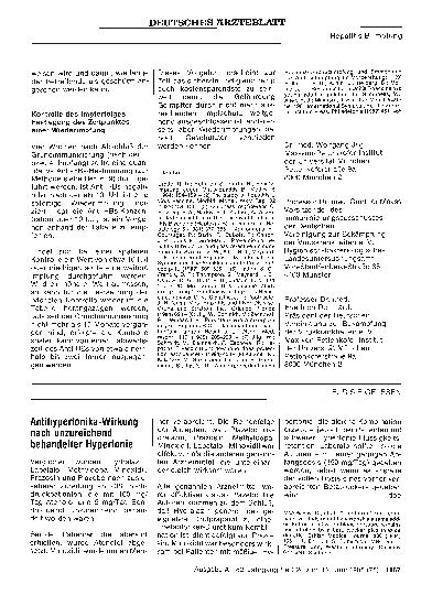 Vorschauseite 1: Antihypertonika-Wirkung nach unzureichend behandelter Hypertonie