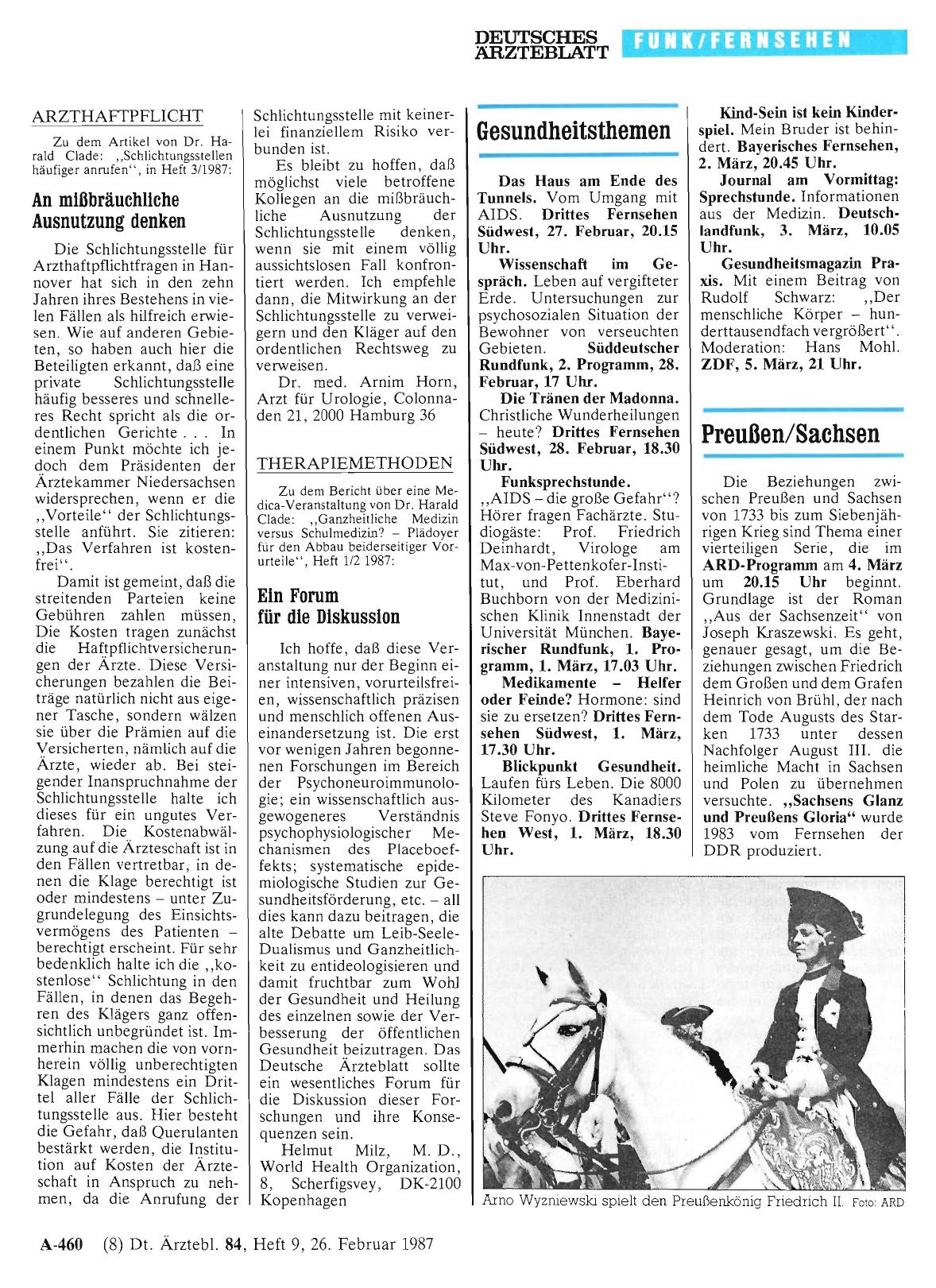 Vorschauseite 1: ARZTHAFTPFLICHT: An mißbräuchliche Ausnutzung denken