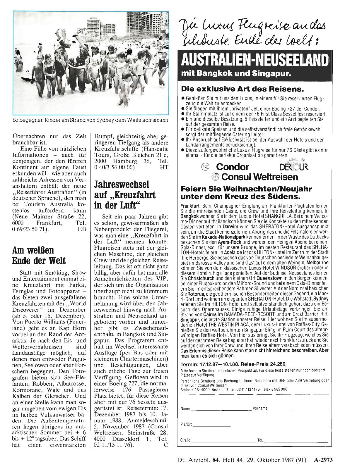 Vorschauseite 1: Jahreswechsel auf „Kreuzfahrt in der Luft“
