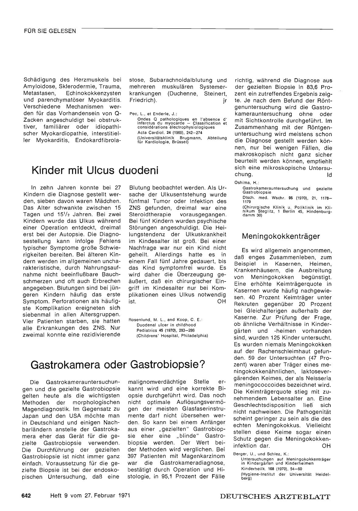 Vorschauseite 1: Meningokokkenträger