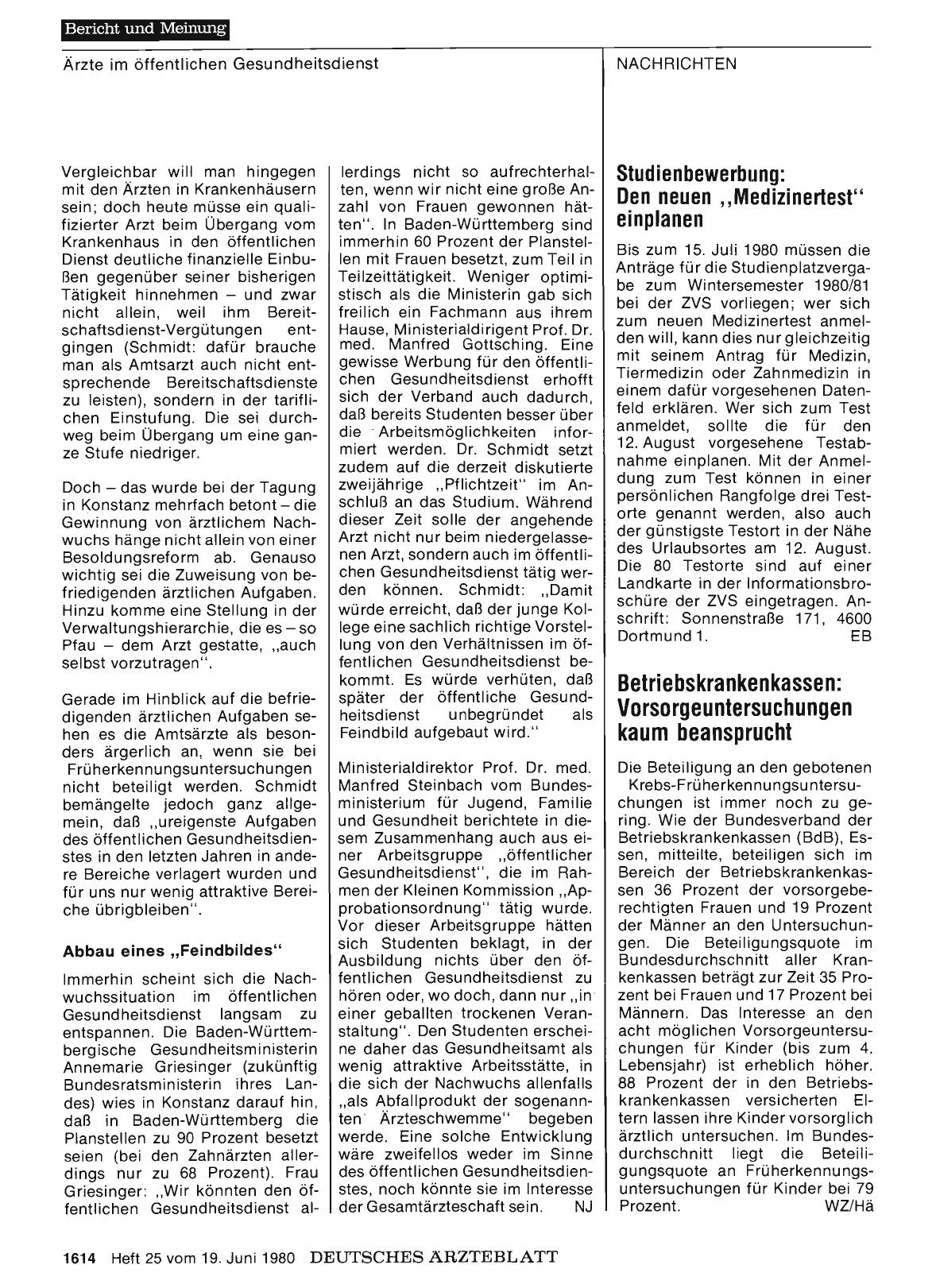 Vorschauseite 1: Betriebskrankenkassen: Vorsorgeuntersuchungen kaum beansprucht