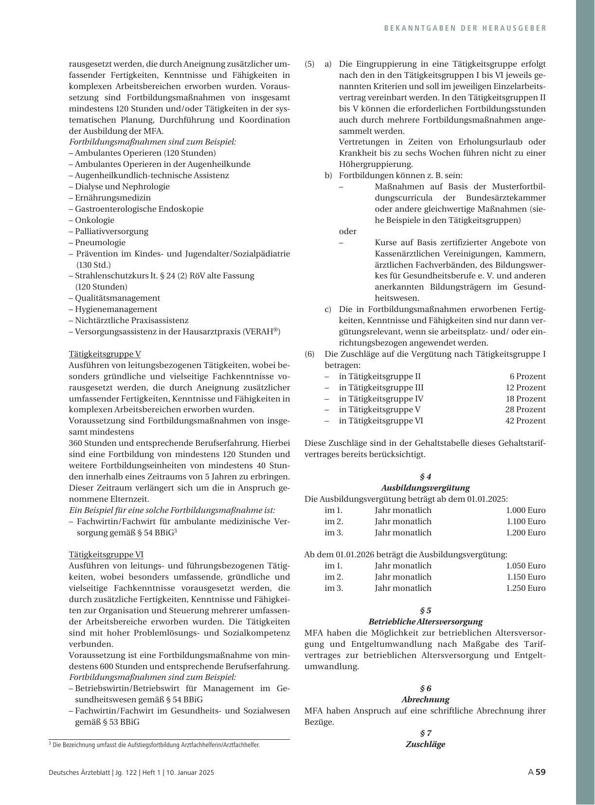 Vorschauseite 3: Gehaltstarifvertrag für Medizinische Fachangestellte