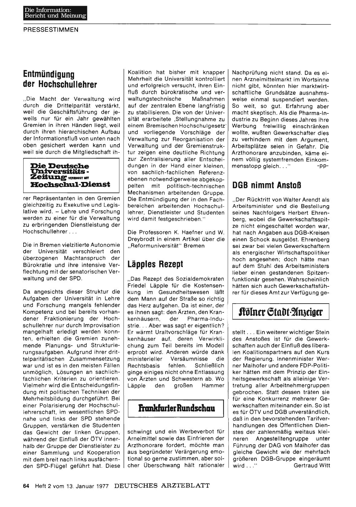 Vorschauseite 1: DGB nimmt Anstoß