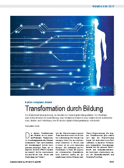 Vorschauseite 1: Medizin im digitalen Zeitalter: Transformation durch Bildung