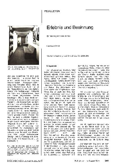 Vorschauseite 1: Erlebnis und Besinnung