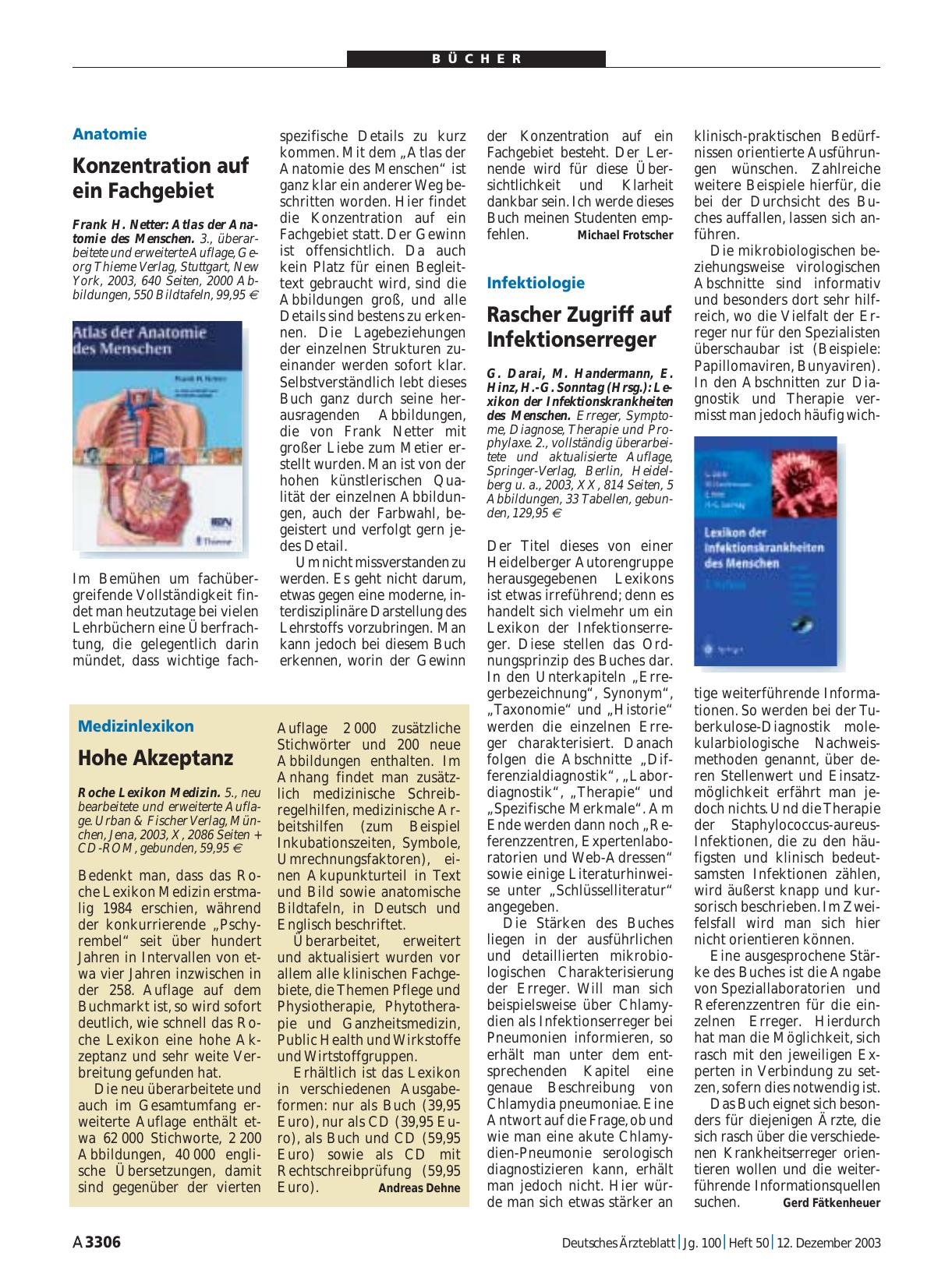 Vorschauseite 1: Roche Lexikon Medizin