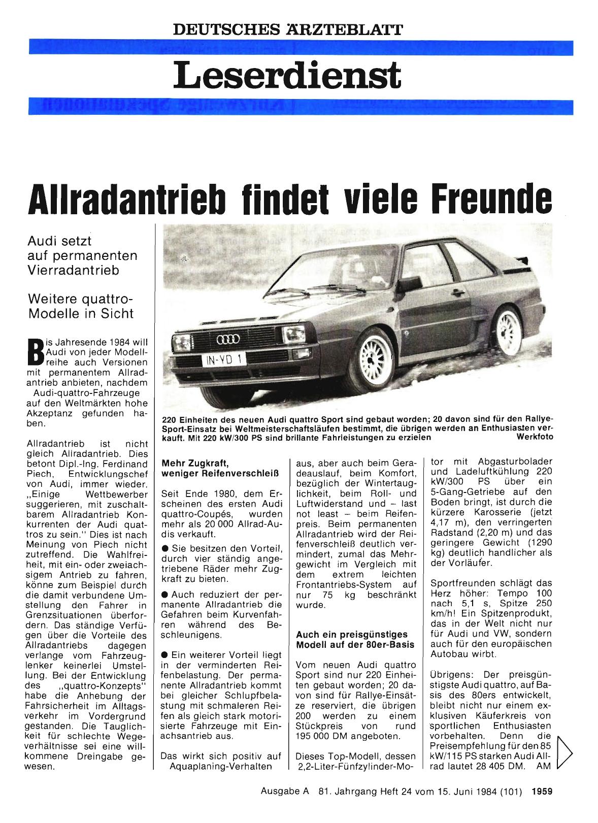 Vorschauseite 1: Allradantrieb findet viele Freunde