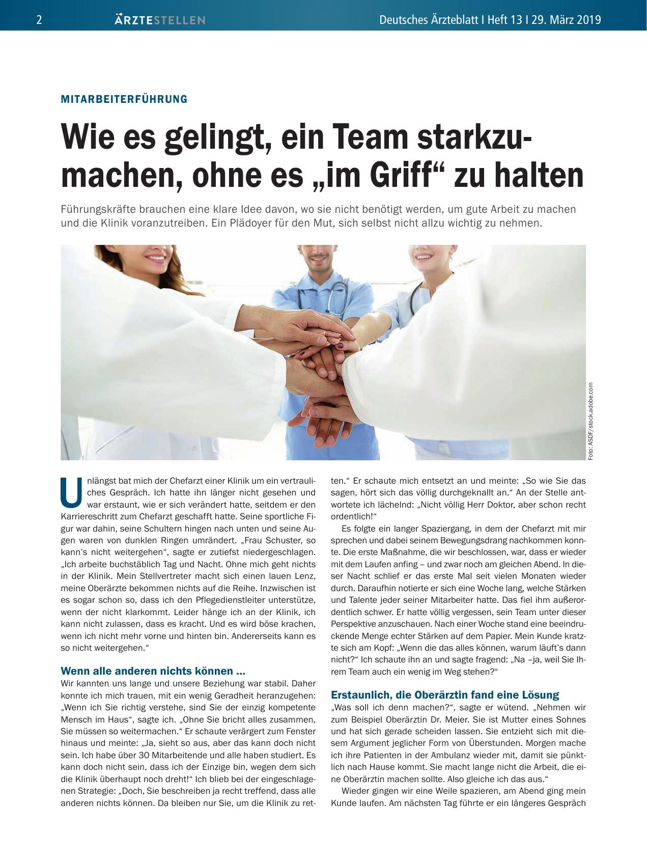 Vorschauseite 1: Mitarbeiterführung: Wie es gelingt, ein Team starkzumachen, ohne es „im Griff“ zu halten