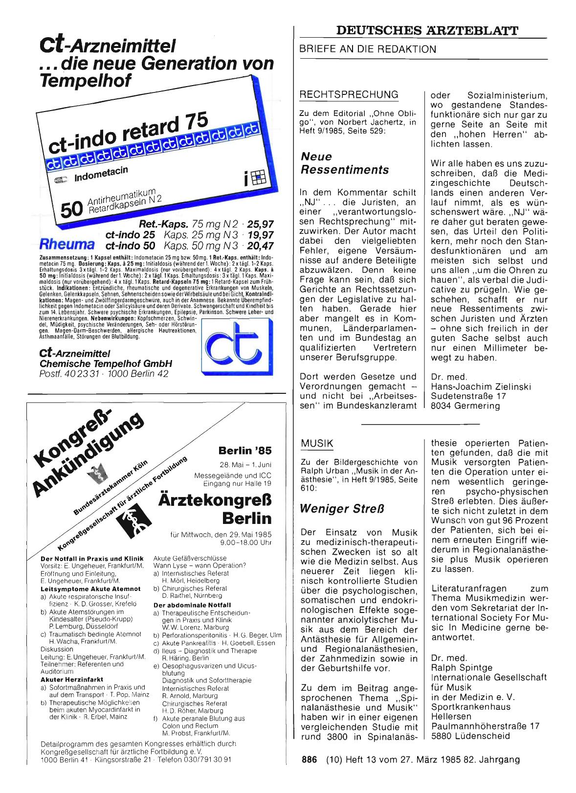 Vorschauseite 1: MUSIK: Weniger Streß