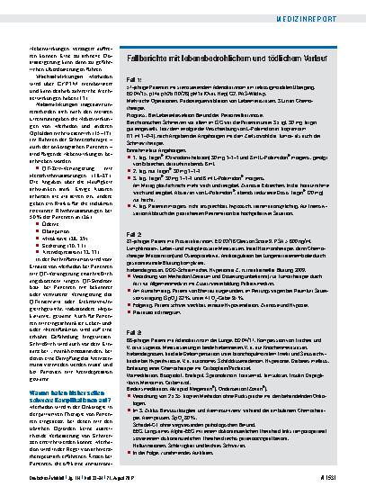 Vorschauseite 2: Methadon in der Onkologie: „Strohhalmfunktion“ ohne Evidenz