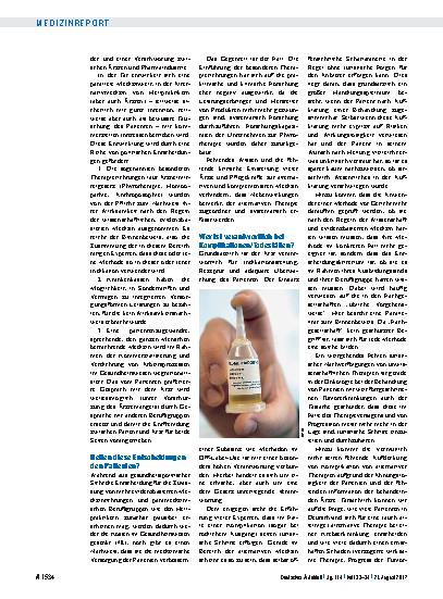 Vorschauseite 5: Methadon in der Onkologie: „Strohhalmfunktion“ ohne Evidenz