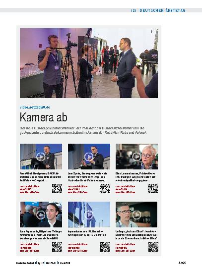 Vorschauseite 1: video.aerzteblatt.de: Kamera ab