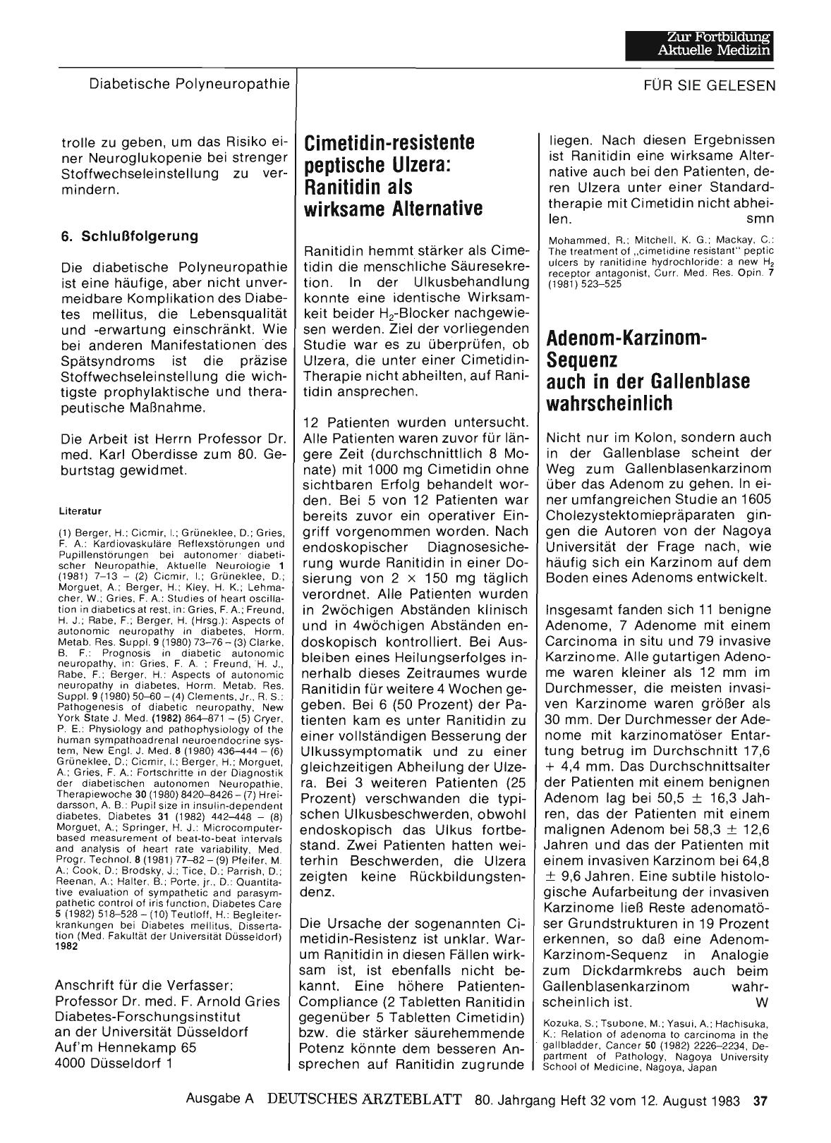 Vorschauseite 1: Adenom-Karzinom-Sequenz auch in der Gallenblase wahrscheinlich