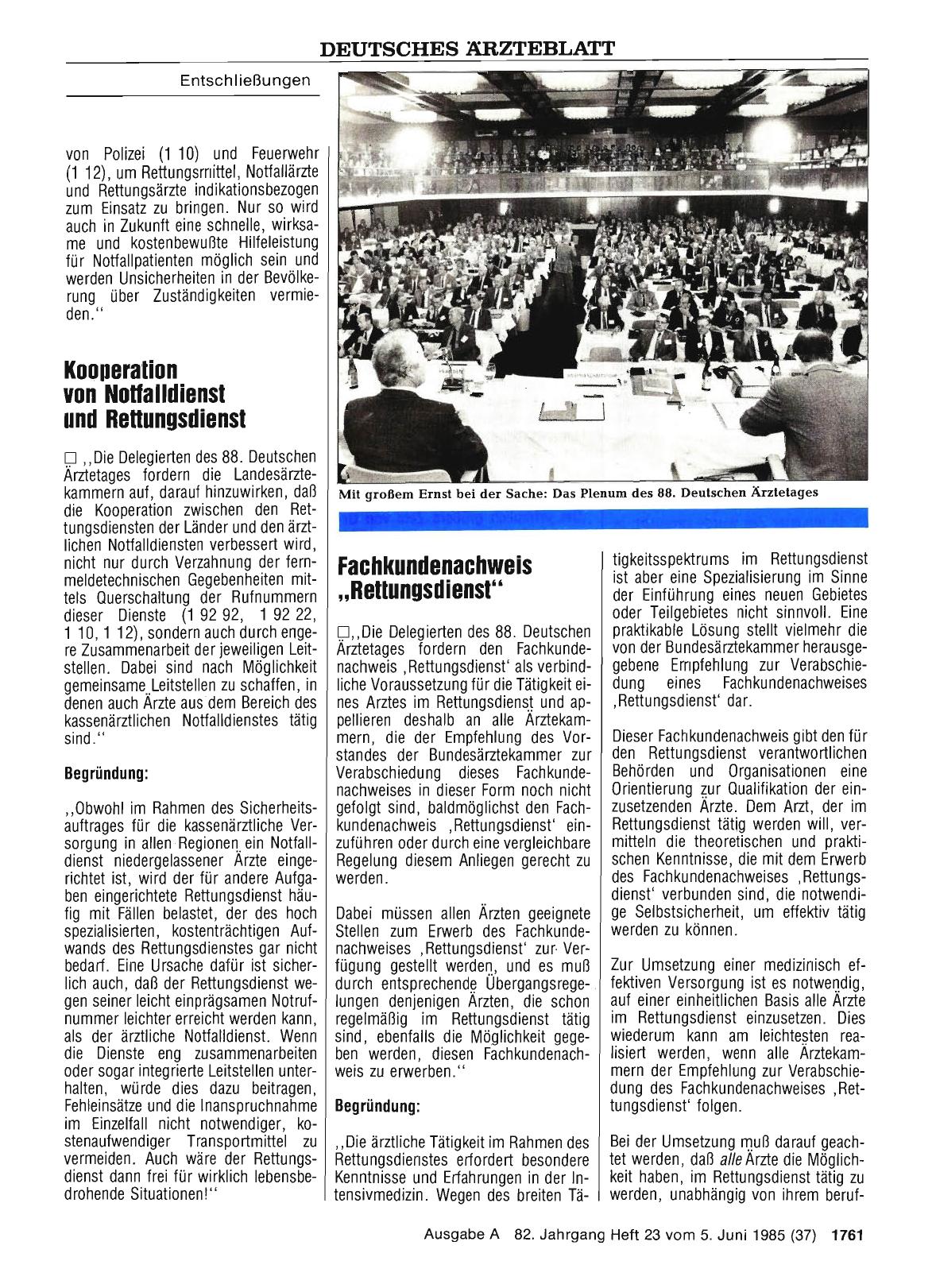 Vorschauseite 1: Kooperation von Notfalldienst und Rettungsdienst